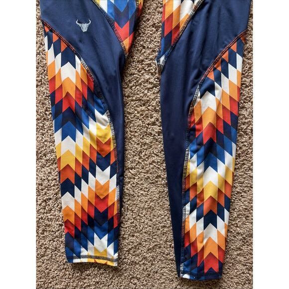 Matador Meggings Arrow Print Activewear Performance Leggings Pull On Pants Small - Picture 4 of 13